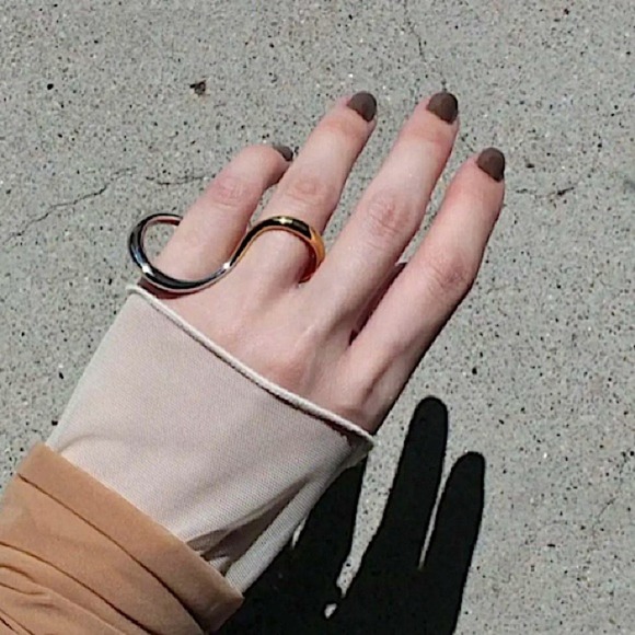 Sterling Silver Geometric Ring, Versatile, Creative, Design, Unique, Tre… - Picture 11 of 13